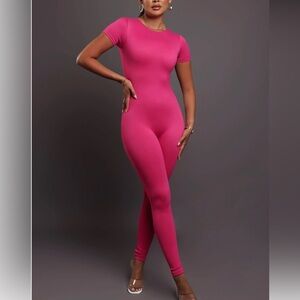 MyOutfitOnline Short Sleeve Double Layer Jumpsuit